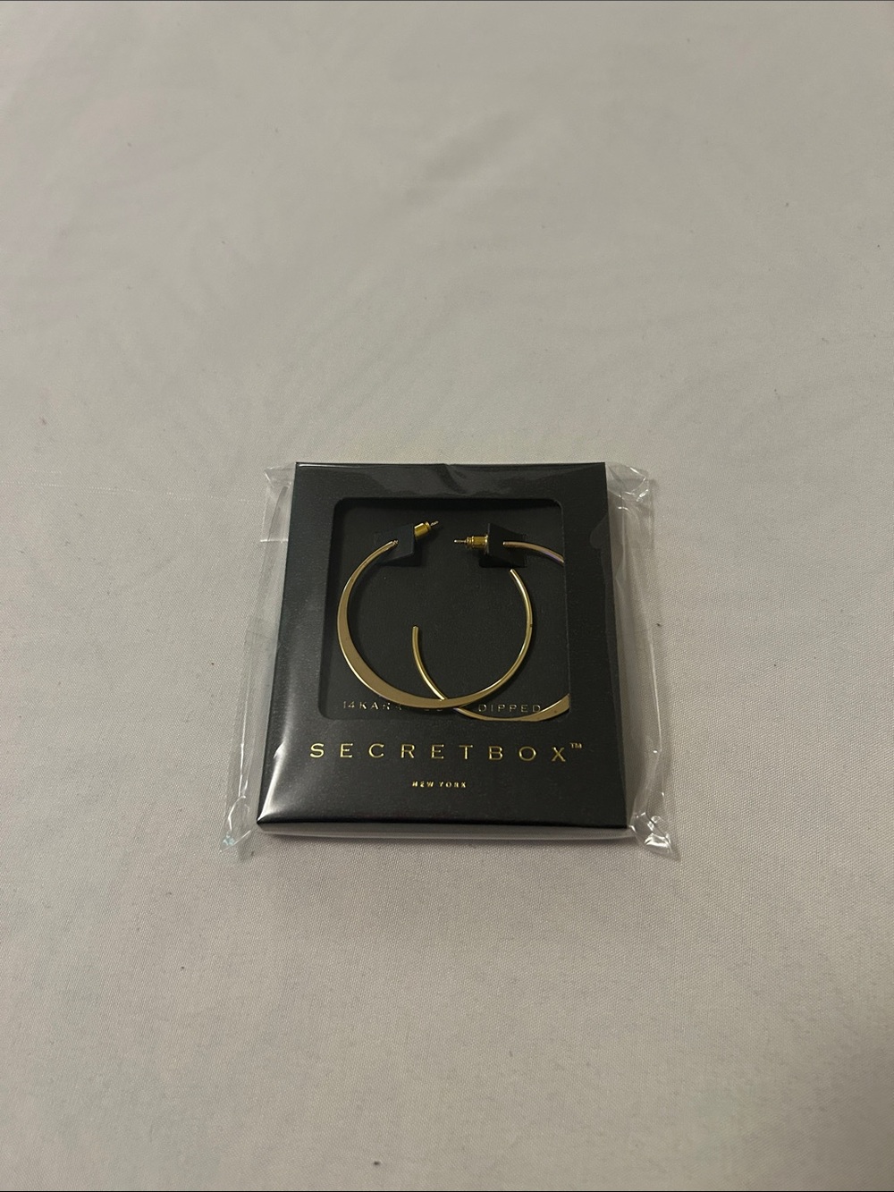 SECRETBOX Gold Hoop Earrings